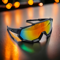 Marco Negro / Tornasol Naranja Azul