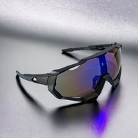 Marco Negro / Tornasol Azul Gris