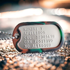 Placa Troquelada Dog-Tag