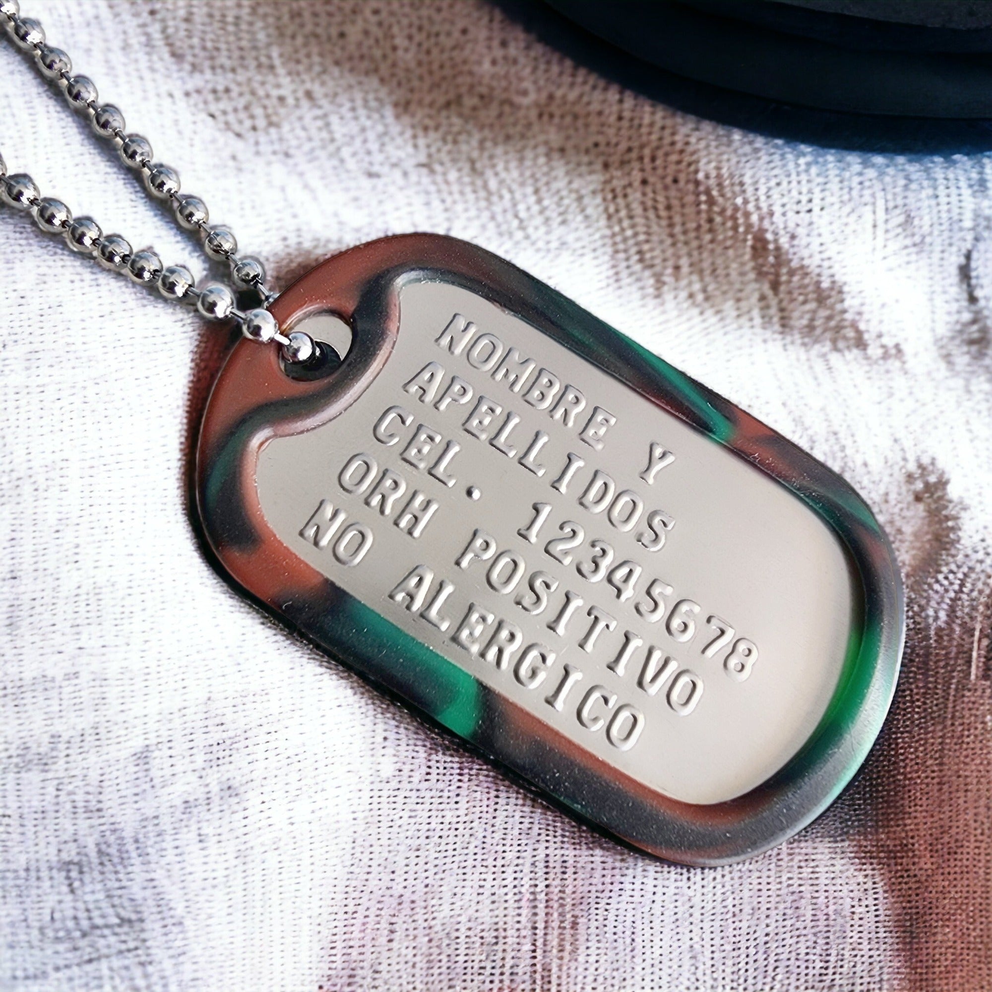 Placa Troquelada Dog-Tag