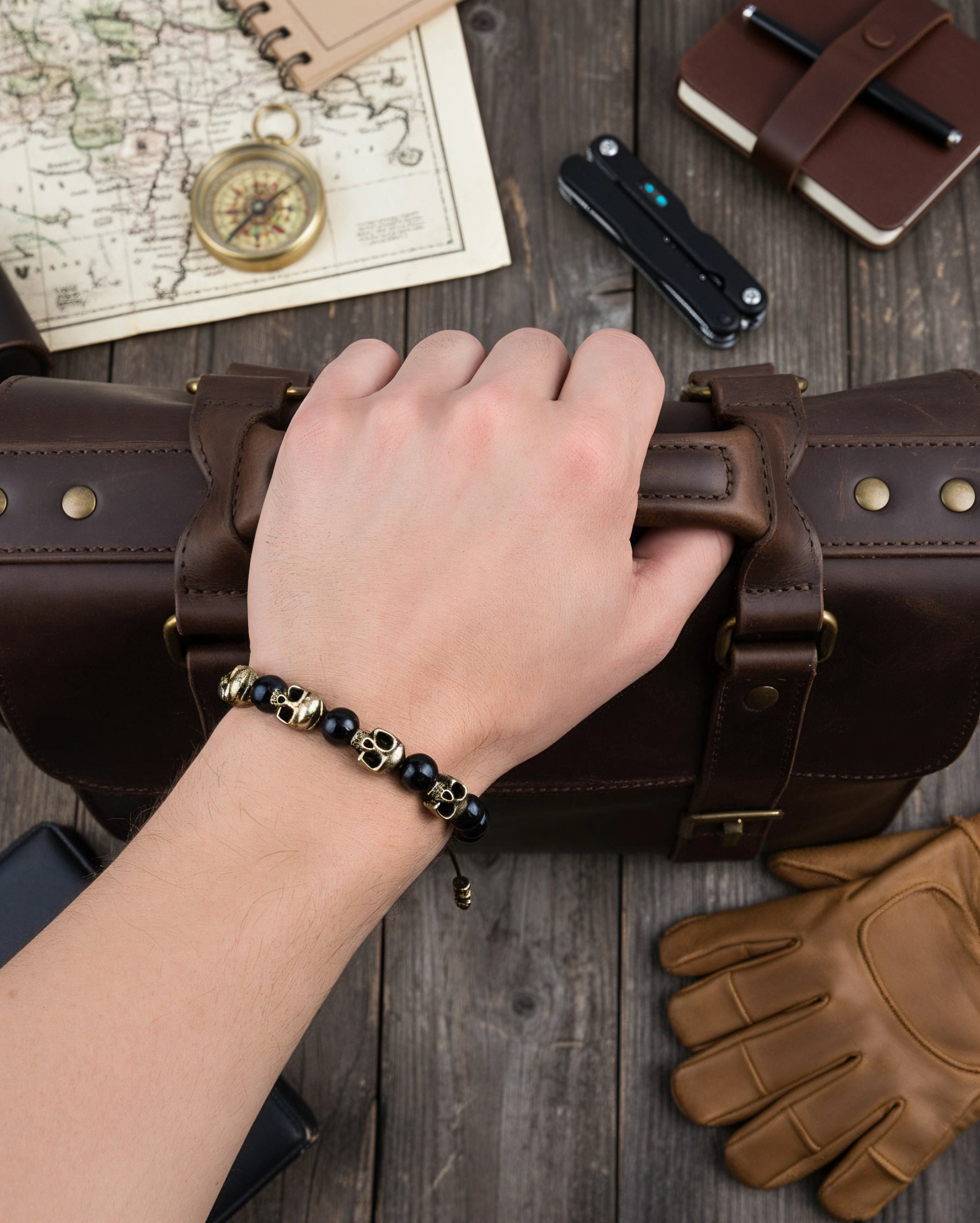 Pulsera Cráneo Alfa