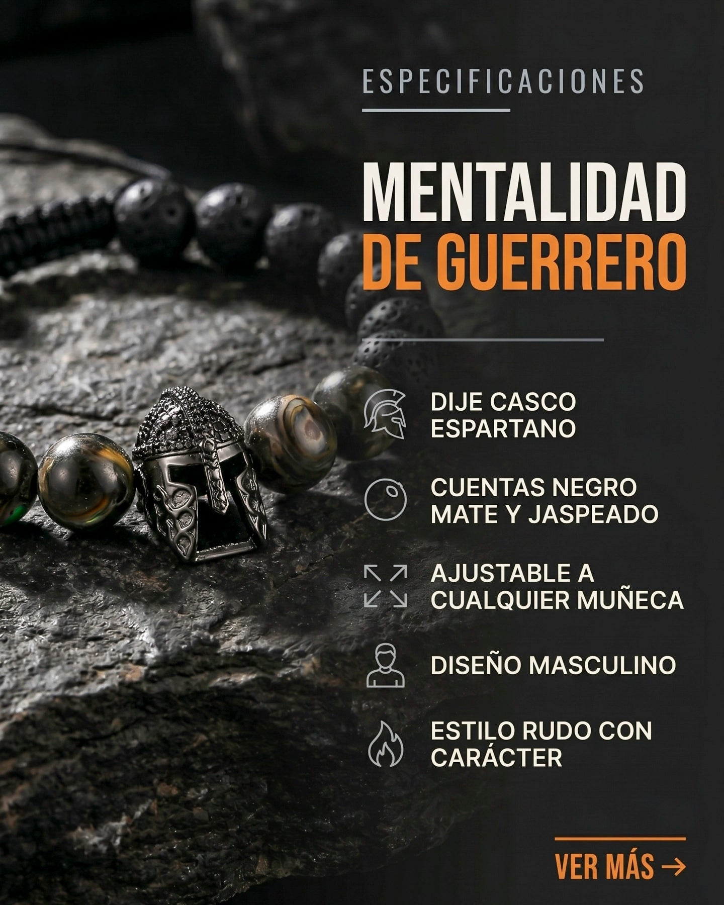 Pulsera Espartana – Ajustable