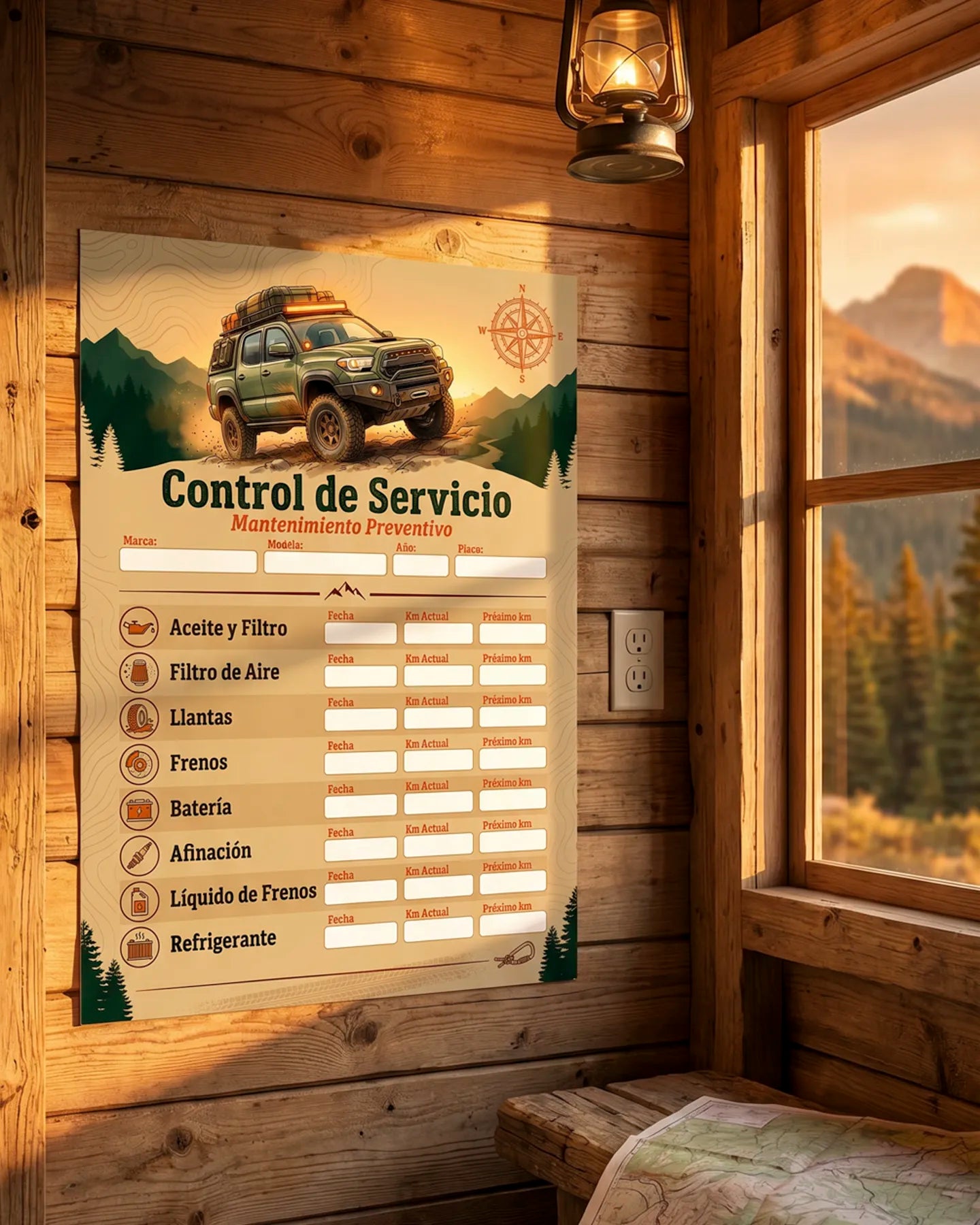 Kit de Control de Mantenimiento Automotriz – Garage & Parabrisas