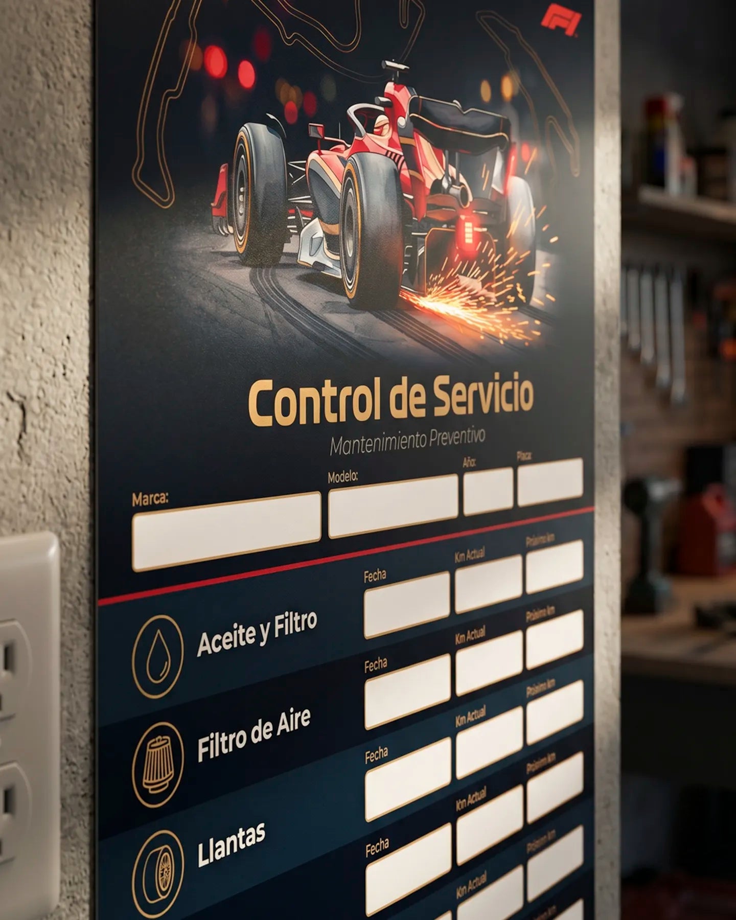 Kit de Control de Mantenimiento Automotriz – Garage & Parabrisas