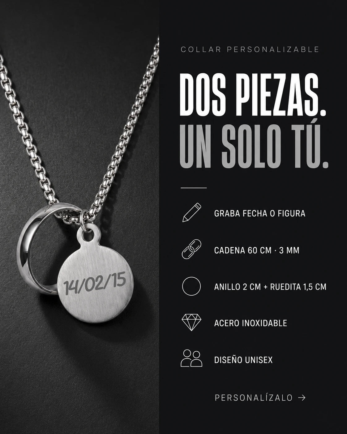 Collar Vínculo – Grabado a Láser