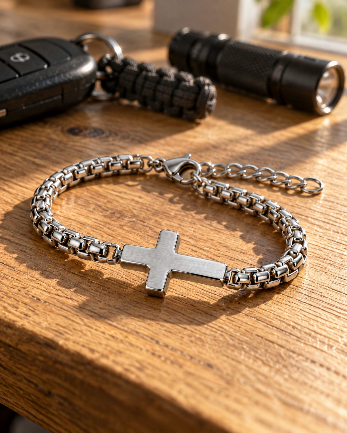 Pulseras Cruz Lisa