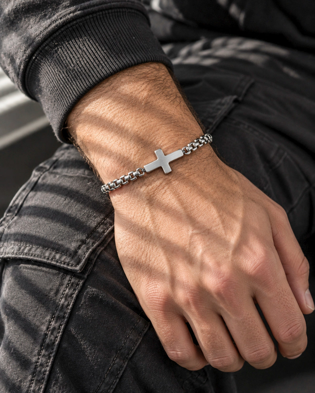 Pulseras Cruz Lisa