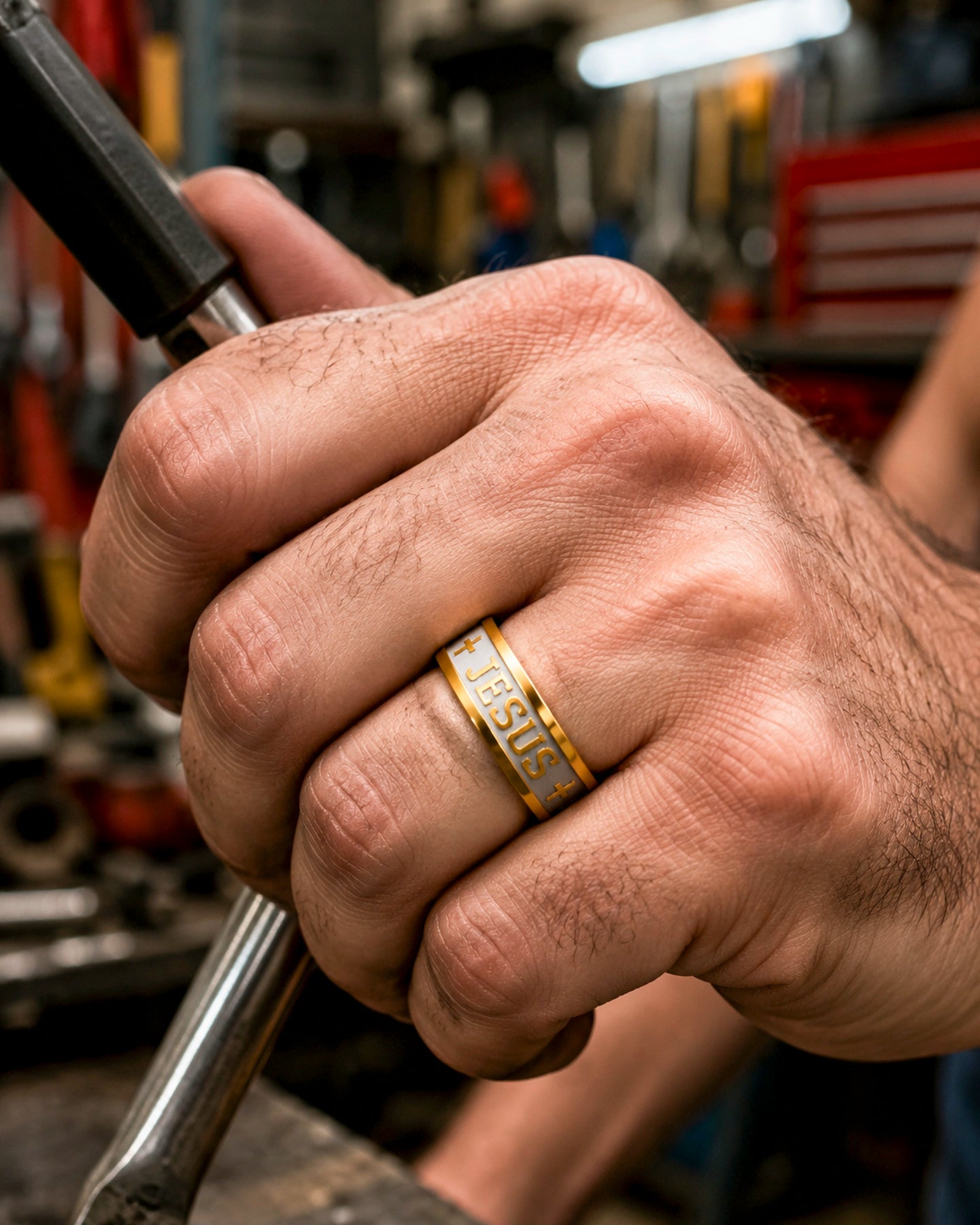 Anillo Guerrero – Fe y Acero