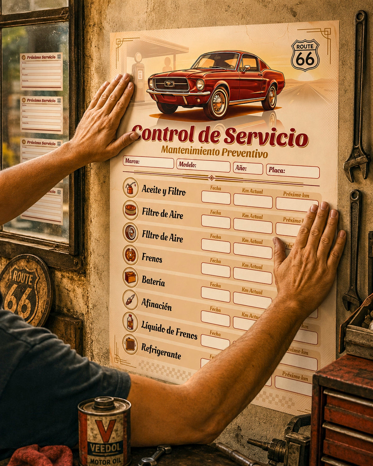 Kit de Control de Mantenimiento Automotriz – Garage & Parabrisas