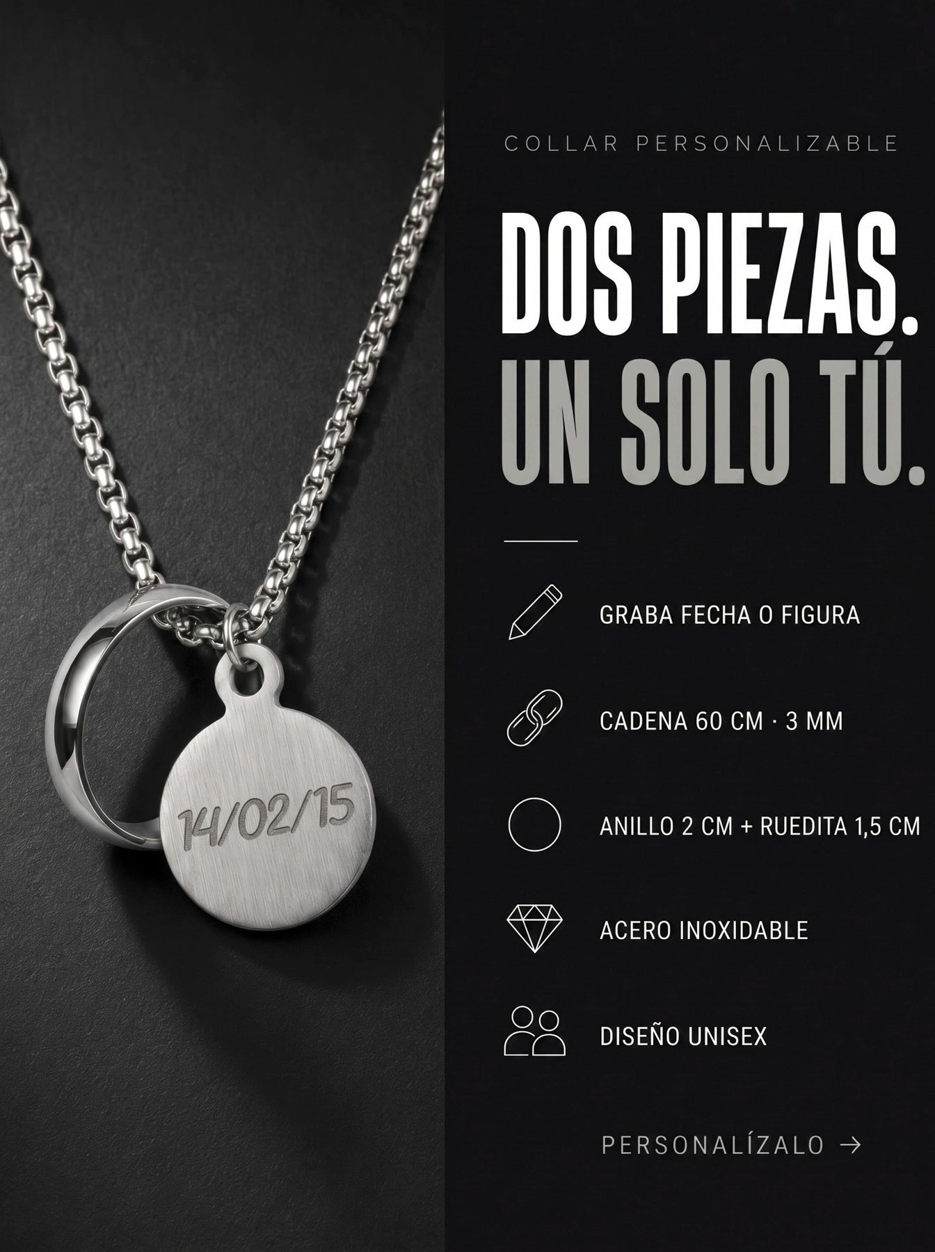 Collar Vínculo – Grabado a Láser