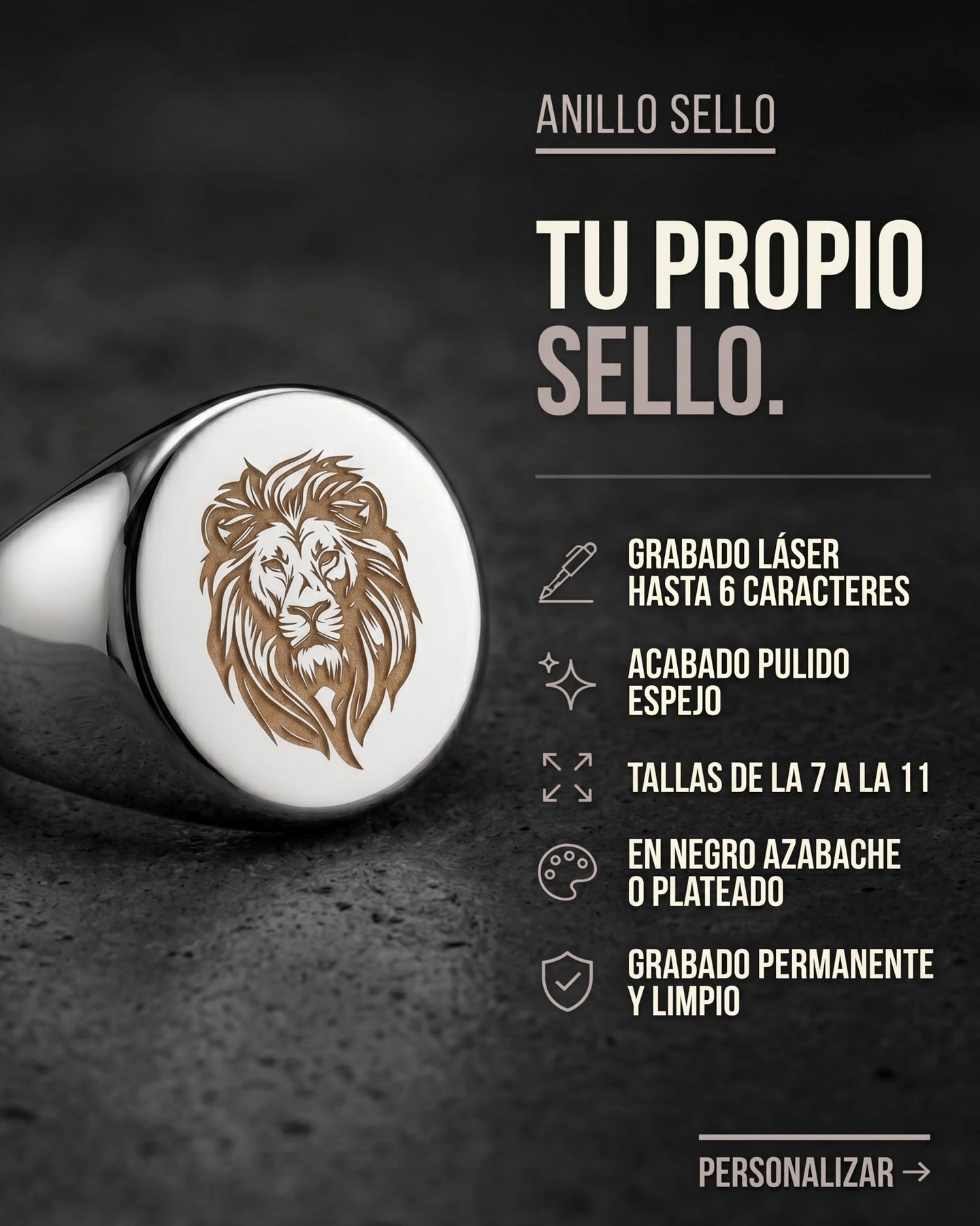 Anillos con Grabado Personalizado