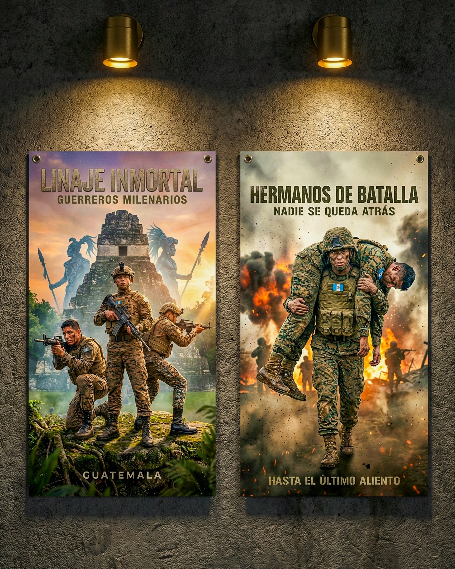 Pósters Tácticos – Colección Honor y Fuego