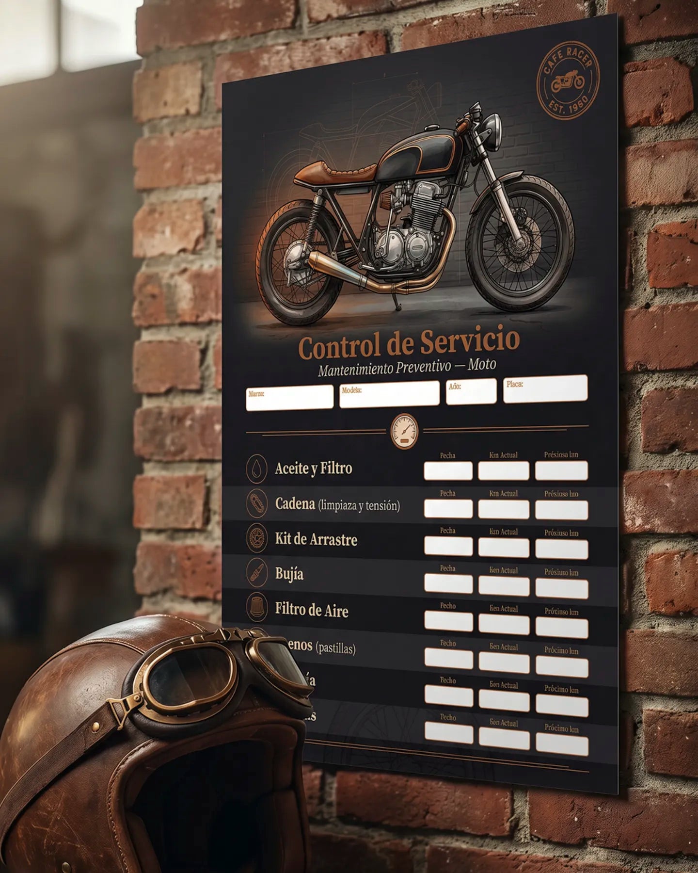 Kit de Control de Servicio para Moto