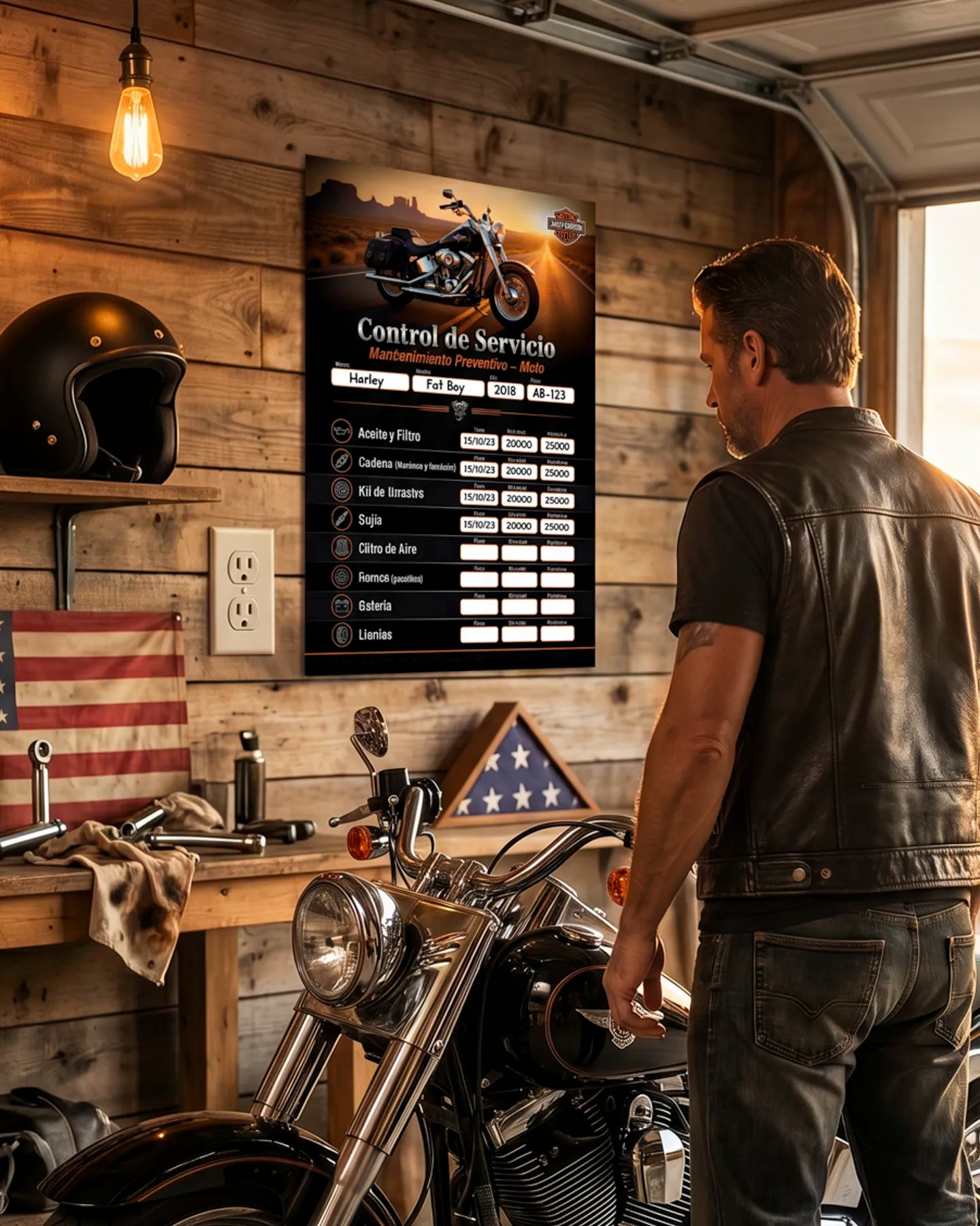 Kit de Control de Servicio para Moto