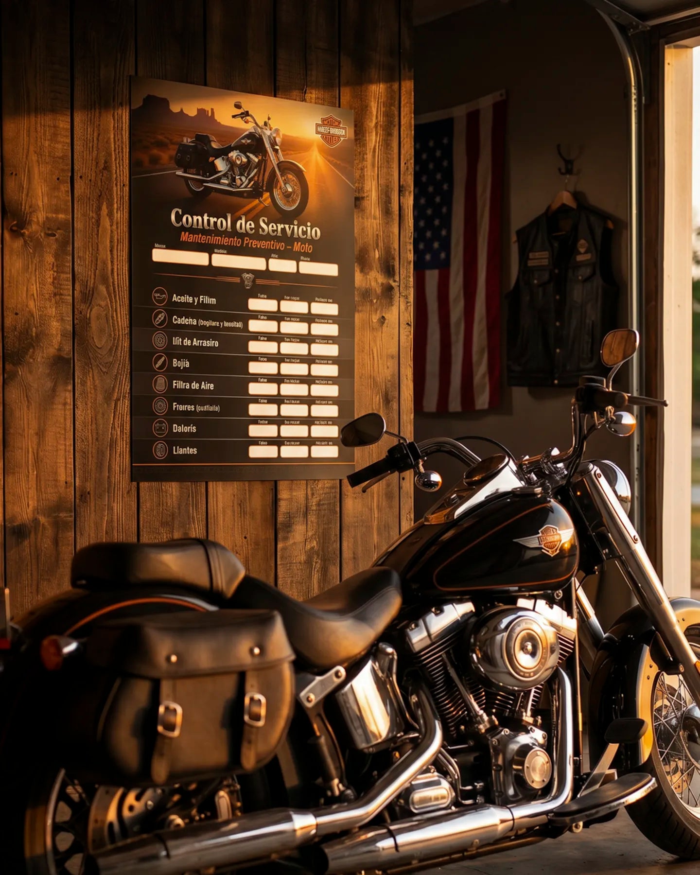 Kit de Control de Servicio para Moto